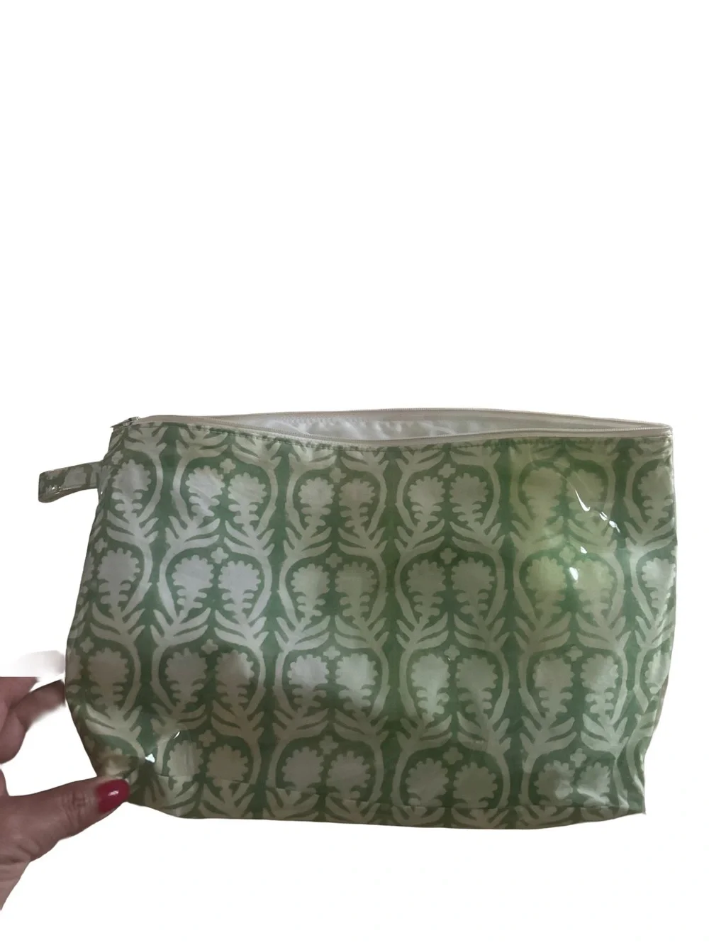 Pigotts Store Green Patterned Cosmetic Pouch
